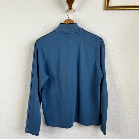 BOSS Hugo Boss Knit 1/4 Snap Contrast Pop Over Sweater - Picture 5 of 8